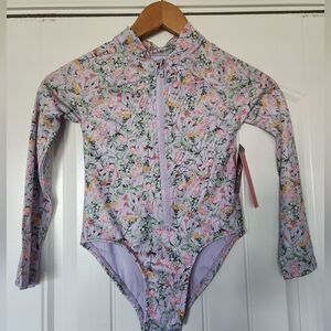 Vince Camuto Kids Floral One Piece - Purple and Pink